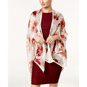 Cejon Accessories Womens Holiday Romance Scarf, ivory, One Size